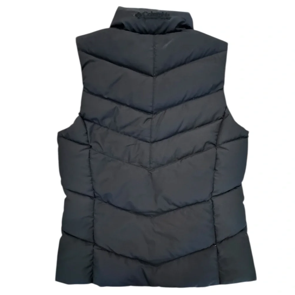 Columbia Women's Black Down Puffer Vest - Picture 2 of 7